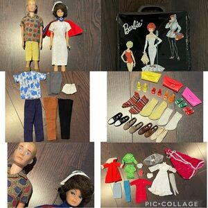 1960’s Vintage Mattel Barbie, Ken, Case, Clothes and Accessories